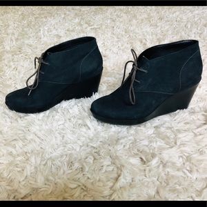 Cole Haan Black leather wedge